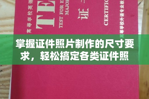 奈曼旗掌握证件照片制作的尺寸要求，轻松搞定各类证件照